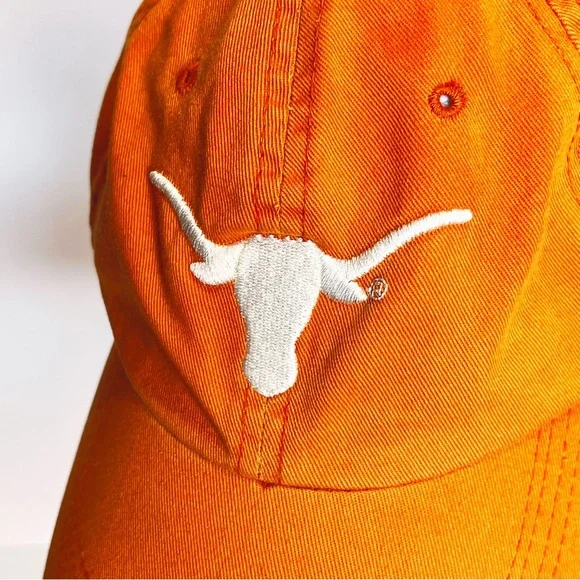 University of Texas Longhorns Orange Relaxed Fit Cotton Mens Baseball Cap - Picture 4 of 8